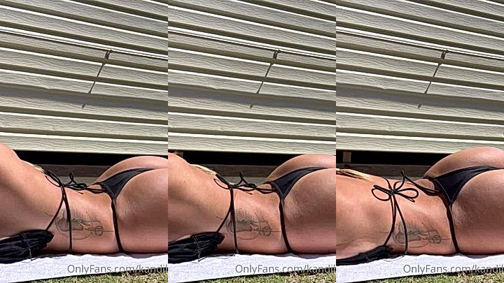 kandjbaby shows off her nice ass