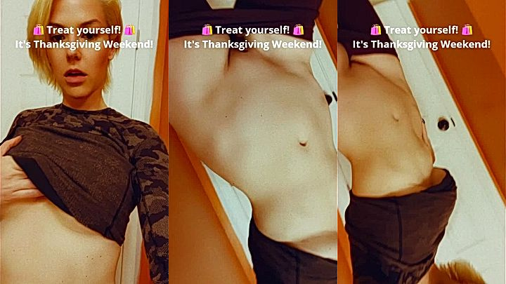 onlyfans Kit Mercer plays with her pointy nips leak