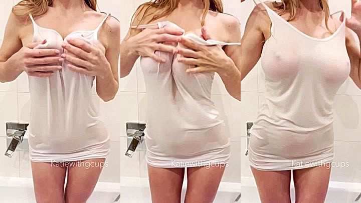 sexy model katiecups leaked video of her playing with her boobs