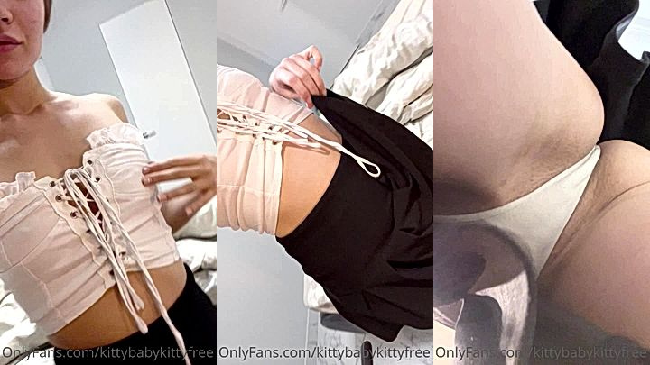 kittybabykittyvip teasing video of her showing her underwear