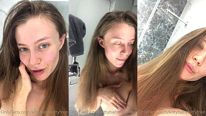 kittybabykittyvip leaked onlyfans video of her in the bathroom