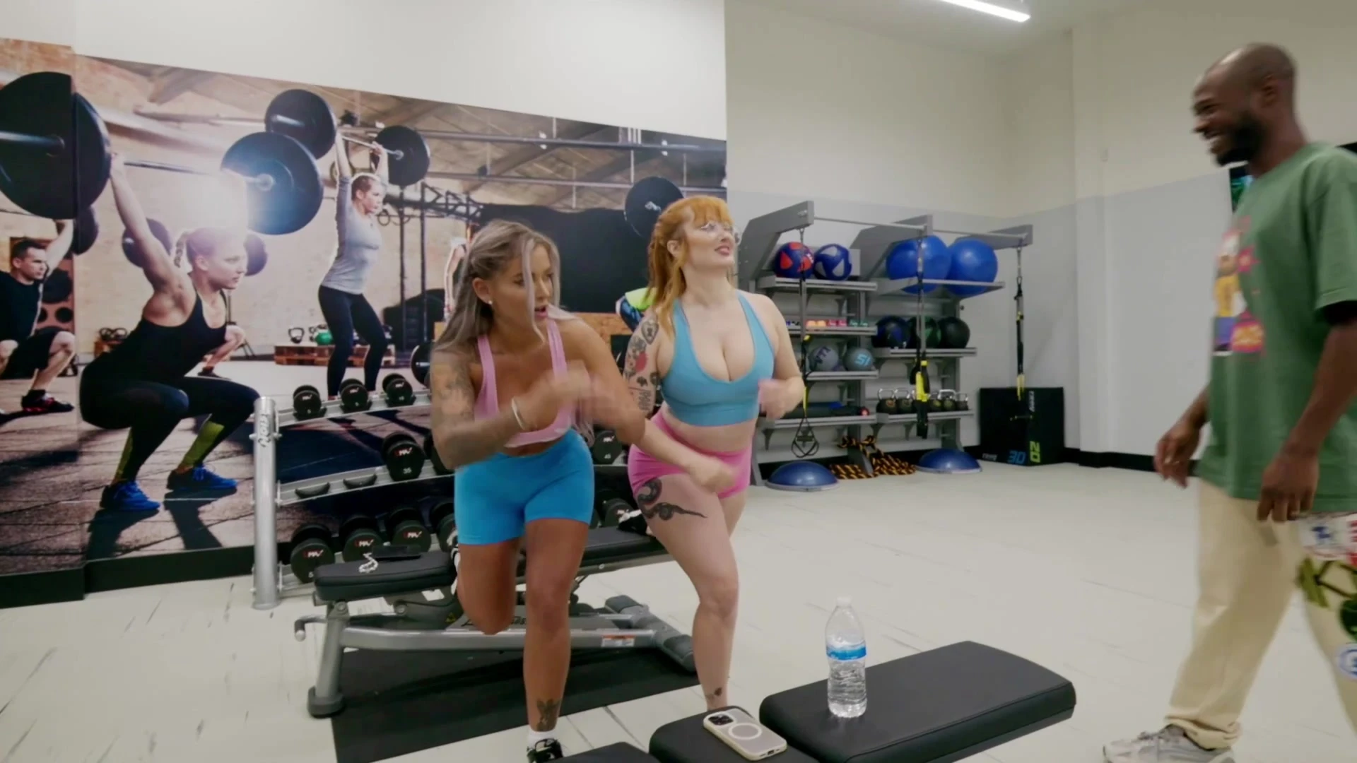 our gym trainer fucked us both real hardd