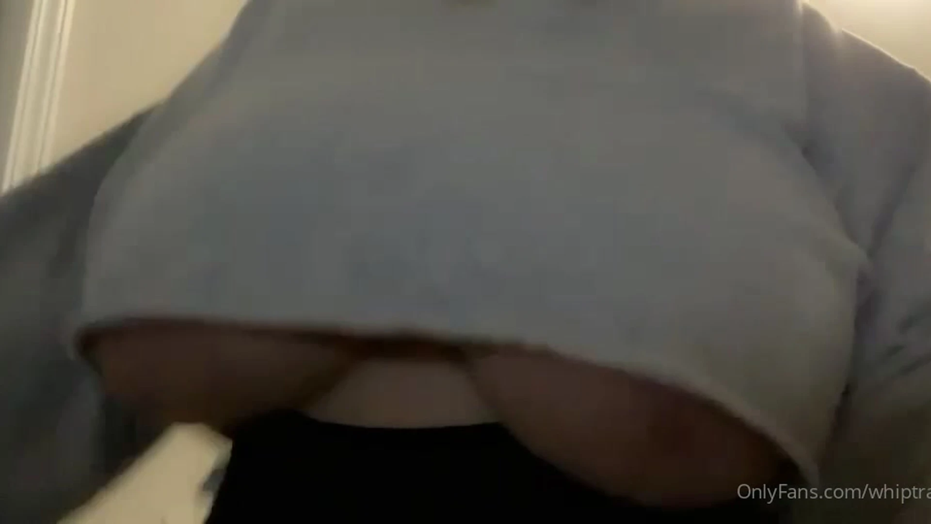 leaked onlyfans video shows Whiptrax playing with her huge tits