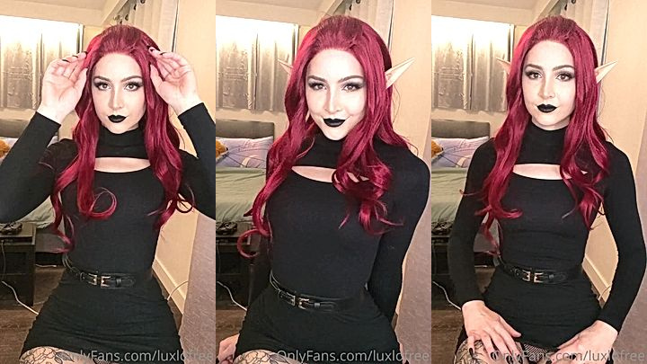 Luxlo shows off her amzing body in her sexy black dress