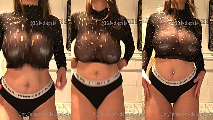 Dakota Jade in her nice lingerie shows off her amazing body