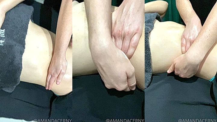leaked onlyfans video of hot chick Amanda Cerny getting a nice massage