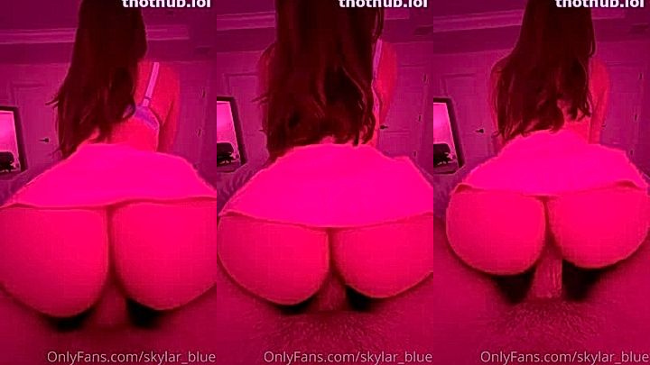 Sexy American Skylar blue rides on a cock like a pro she is