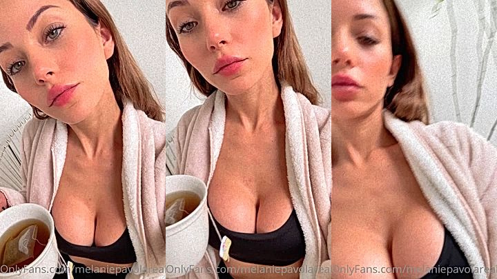 titty tease in robe – just a peek – Melanie Pavola