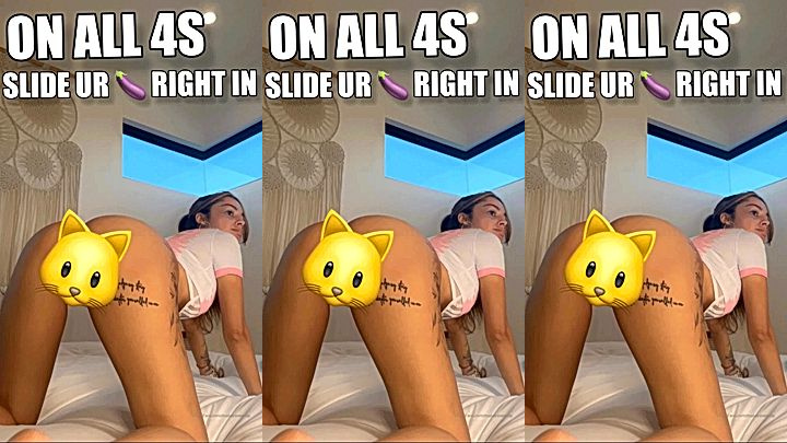 Malu Trevejo shows off her ass censored to tease her subscribers leaked nude