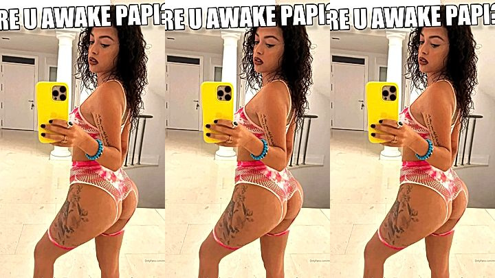 Malu Trevejo shows her body in her sexy lingerie