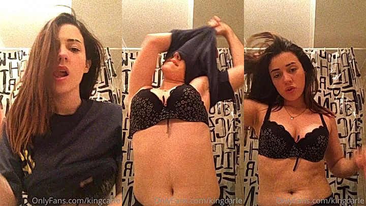 OF model KingCarle undresses and shows off her sexy body