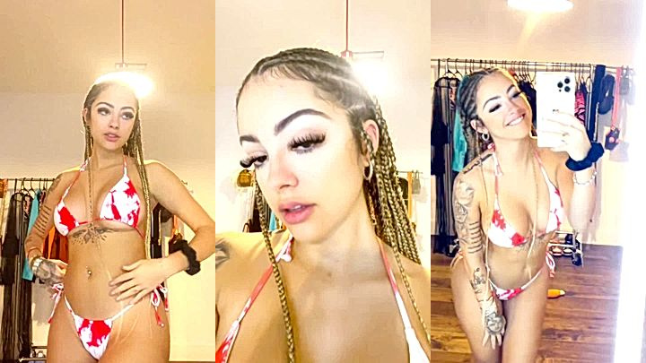 Malu Trevejo in her sexy looking bra loves to tease her onlyfans subscribers