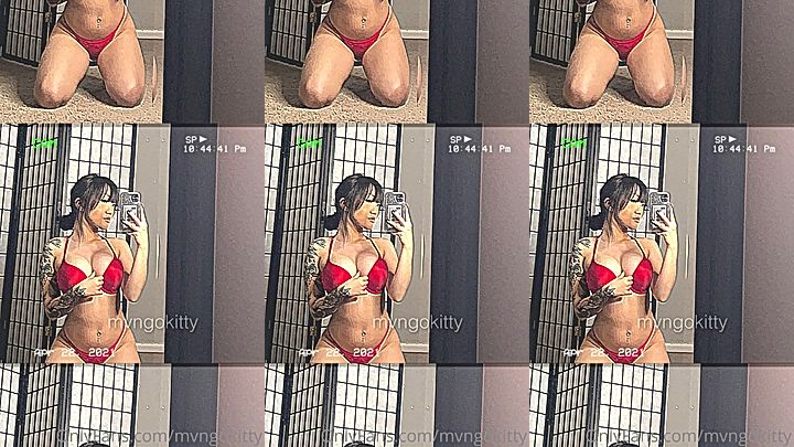 bitch ass model mvngokitty mirror selfie video