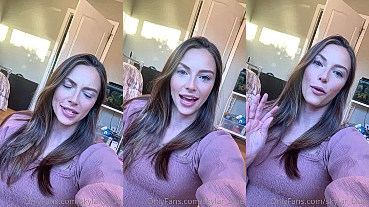 Skylar blue shows off her amazing body to her onlyfans subscribers