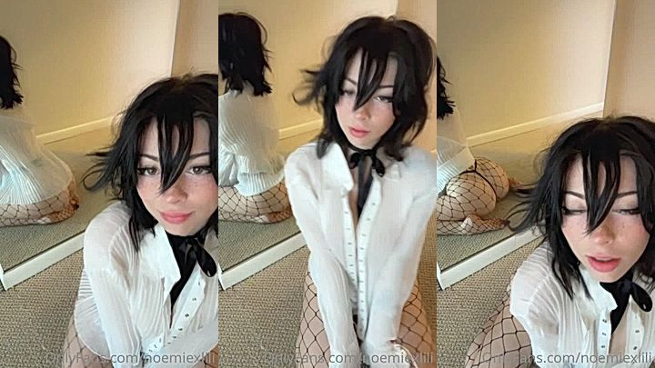 Noemiexlili makes teasing video on the floor