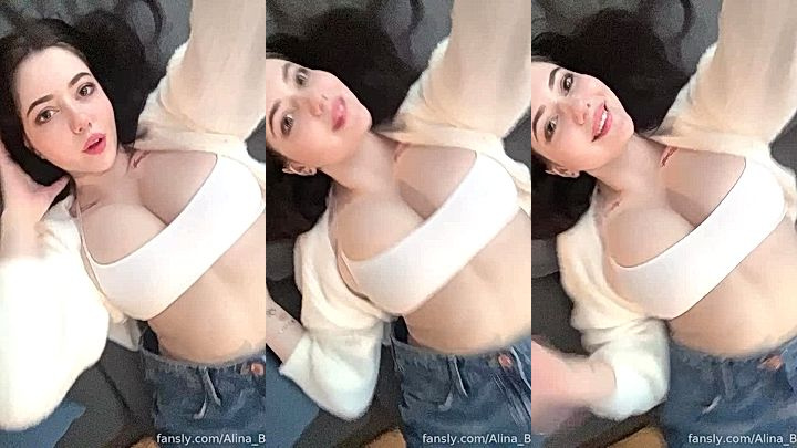 big tits model Alina Becker,watch her jiggle those titties