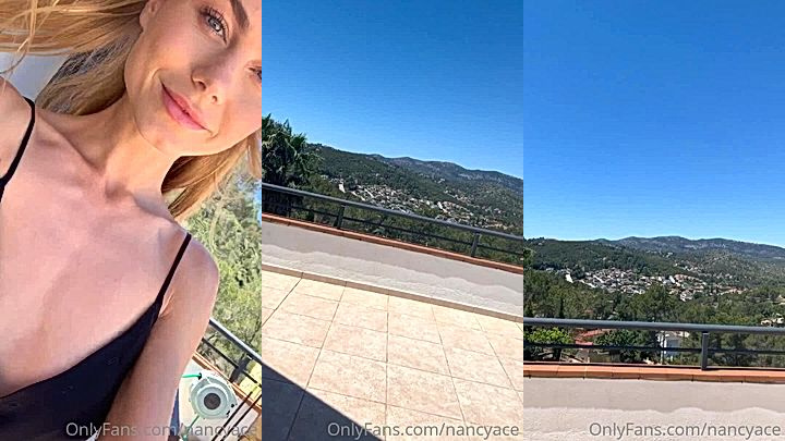 onlyfans model Nancy Ace make a video of a good view