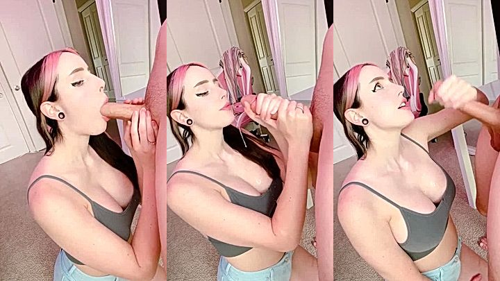 sexy american model Morgpie sucked huge cock