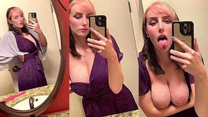 model Morgpie shows her big tits in this video
