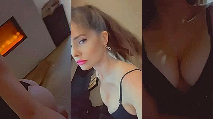 amanda cerny teasing video of her fondling her tits