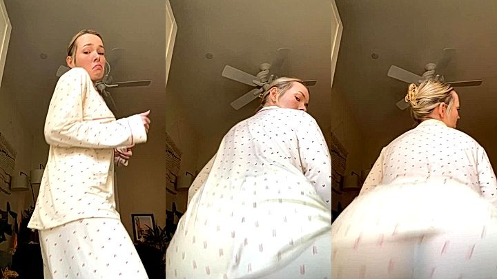 OMGCosplay in her amazing nightwear dances to please her subscribers