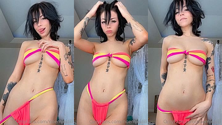 pretty model Noemiexlili teasing video of hot body