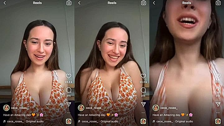 onlyfans model CeCe rose rubs her big boobs….she is always horny