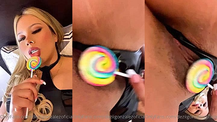 sexy model licked lolipop…..Dezii Gonzalez craves for your huge cock