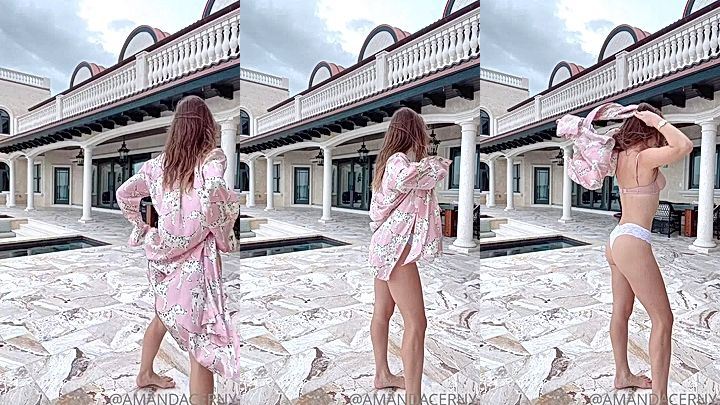 Amanda Cerny shows of her body outdoor leaked onlyfans video