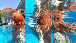 sexy onlyfans model Alina Becker went fro a quick swim