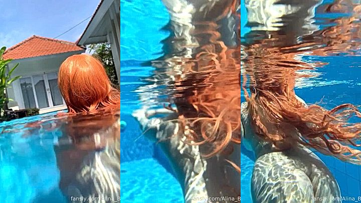 sexy onlyfans model Alina Becker went fro a quick swim