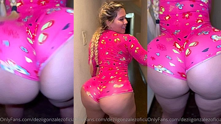 onlyfans model Dezii Gonzalez looks good in a pink lingerie