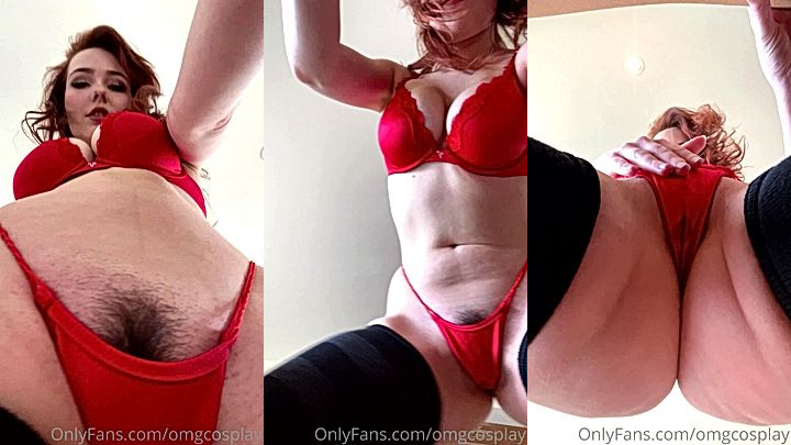 OMGCosplay masturbating solo with her hands