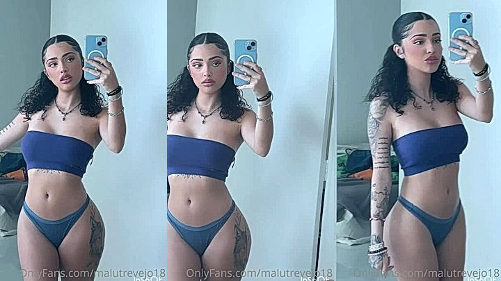 Malu Trevejo in her great tatoos is having a great time showing off he sexy body