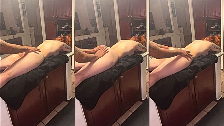 onlyfans model Pawgemily get a full body massage,big ass