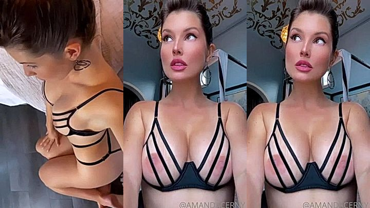Amanda Cerny in her sexy ingeerie shows off her amazing body