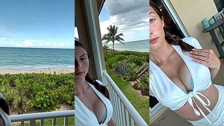 Skylar blue is having an amazing time showing off her amazing body