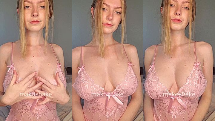 Carmen Rae in her amazing pink dress show off her boobs
