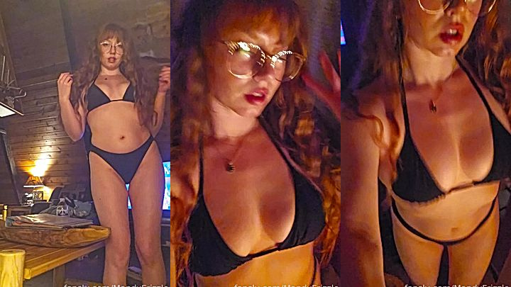 MandyFrizzle makes her big tits shake onlyfans leak