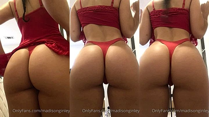 big ass chick Madison Ginley shows off her amazing body in a nice bikini