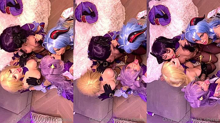 OF model sia siberia met a girl at a cosplay party and fucked her till she cum