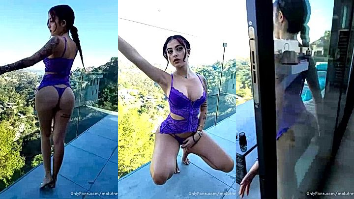 Malu Trevejo is having a great time in her lingere showing her sexy body outdoor