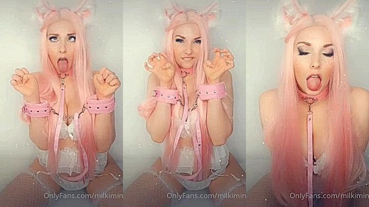 Milkimind leaks private video playing with her tongue