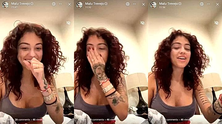 Malu Trevejo teases her subscribers with her amazing huge tits