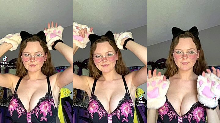 ameican model molly-pop tiktok video