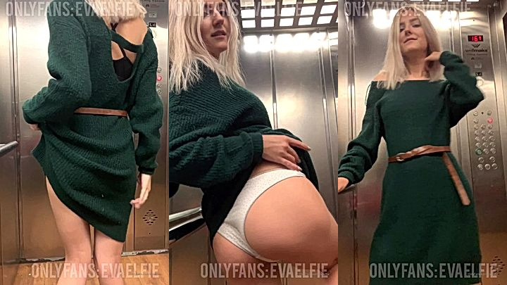 Eva Elfie shows off her big ass to her subscribers