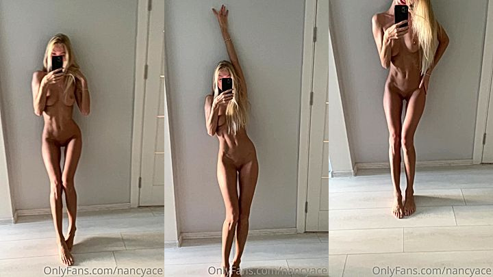 Nancy Ace’s mirror video showing off her naked body