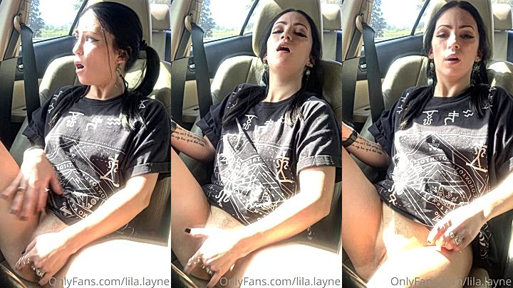 fingering myself while waiting for you in the car – Lila Layne