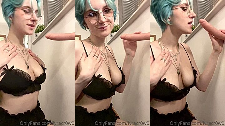 no hands needed, watch my dildo work magic – Lyra crow