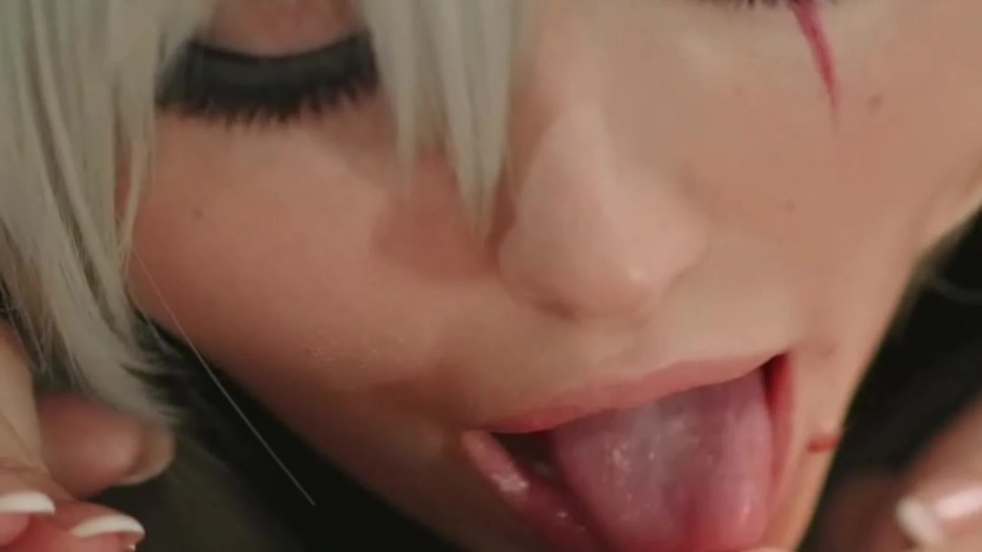 tease his dick with your tongue